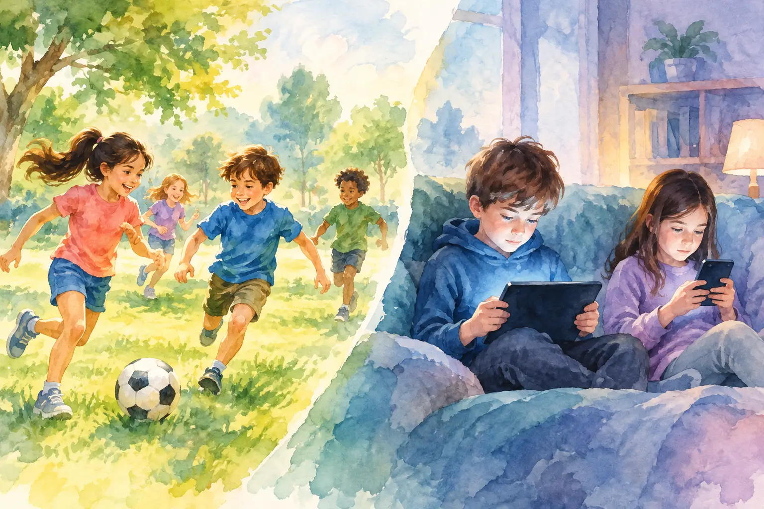 Active Play Versus Screen Time for Growing Kids